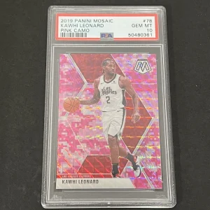 2019 Panini Mosaic #78 Kawhi Leonard PSA 10