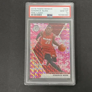 2019 Panini Mosaic #234 Kendrick Nunn PSA 10