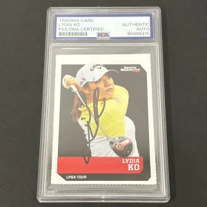#506 Lydia Ko signed card PSA