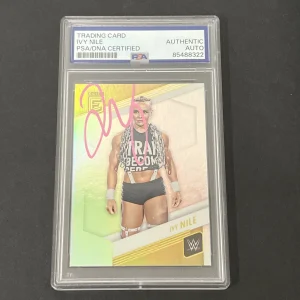 2023 Panini Donruss Elite WWE #85 Ivy Nile signed card PSA