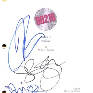 Jason Priestley JGarth TSpelling Cast Signed Autograph Beverly Hill 90210 Script