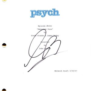 Corbin Bernsen Signed Autograph Psych Episode Script Screenplay - Henry Spencer