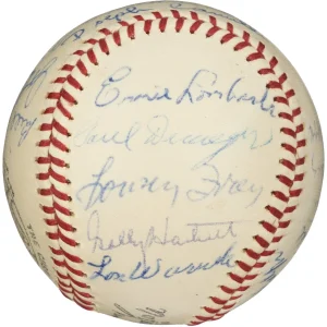 1939 All Star Game Team Signed National League Baseball Beckett COA