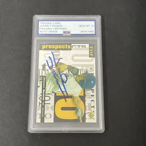 1993 Upper Deck #2 Johnny Damon Top 10 Prospects signed card PSA Auto 10 Royals
