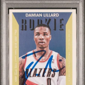 2012 Panini Past & Present #249 Damian Lillard signed card PSA 10 Auto 10