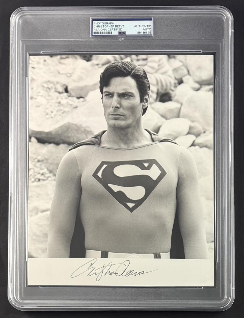 Christopher Reeve Superman Signed Autograph PSA/DNA Encapsulated 8x10 ...