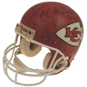 1993 Kansas City Chiefs Team-Signed Game Helmet Derrick Thomas & Joe Montana JSA