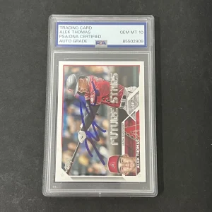 2023 Topps Update Series Two #568 Alek Thomas signed card PSA Auto 10