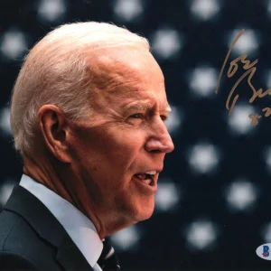 46th President Joe Biden Signed Autograph 8x10 Photo - Speech w/ Beckett COA