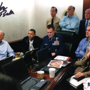 Joe Biden Signed Autograph 8x10 Photo Bin Laden Raid Situation Room Beckett COA