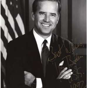 President Joe Biden Signed Autograph 8x10 Vintage Photo w/ Inscriptions JSA COA