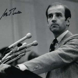 President Joe Biden Signed Autograph 8x10 Photo - Young Future Pres w/ ACOA COA