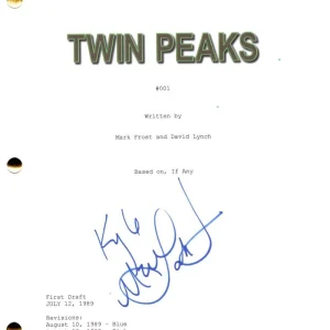 Kyle MacLachlan Signed Autograph Twin Peaks Pilot Script Screenplay w/ JSA COA