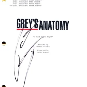 Patrick Dempsey Signed Autograph Grey's Anatomy Pilot Script Screenplay JSA COA