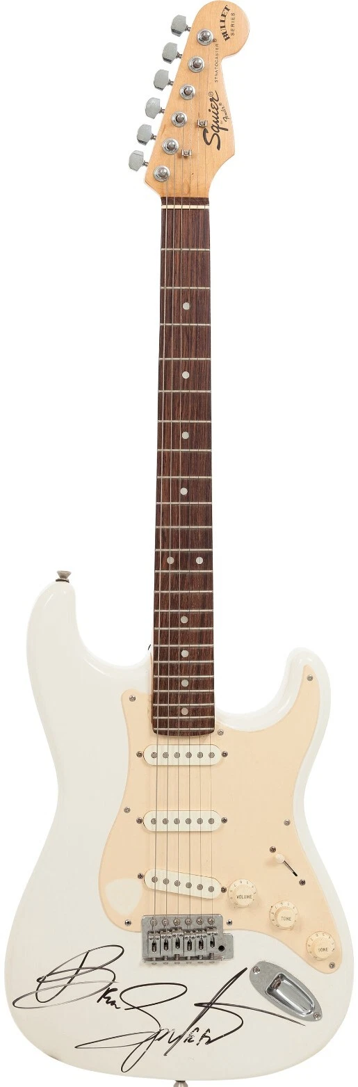 Bruce Springsteen Signed Fender Squire Stratocaster Guitar PSA DNA Huge Auto!