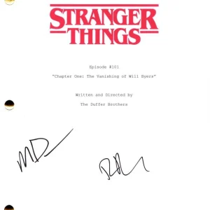 The Duffer Brothers Signed Autograph Stranger Things Script - Matt Ross JSA COA