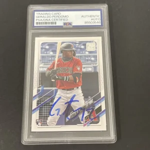 2021 Topps Update Series #US268 Geraldo Perdomo signed card