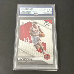 2020-21 Panini Mosaic Basketball #214 Jae'Sean Tate signed card