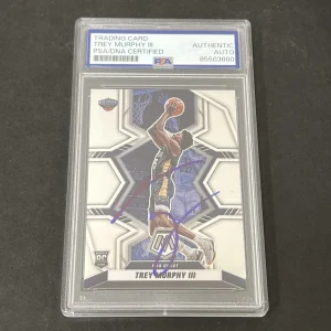 2021-22 Panini Mosaic #278 Trey Murphy signed card PSA