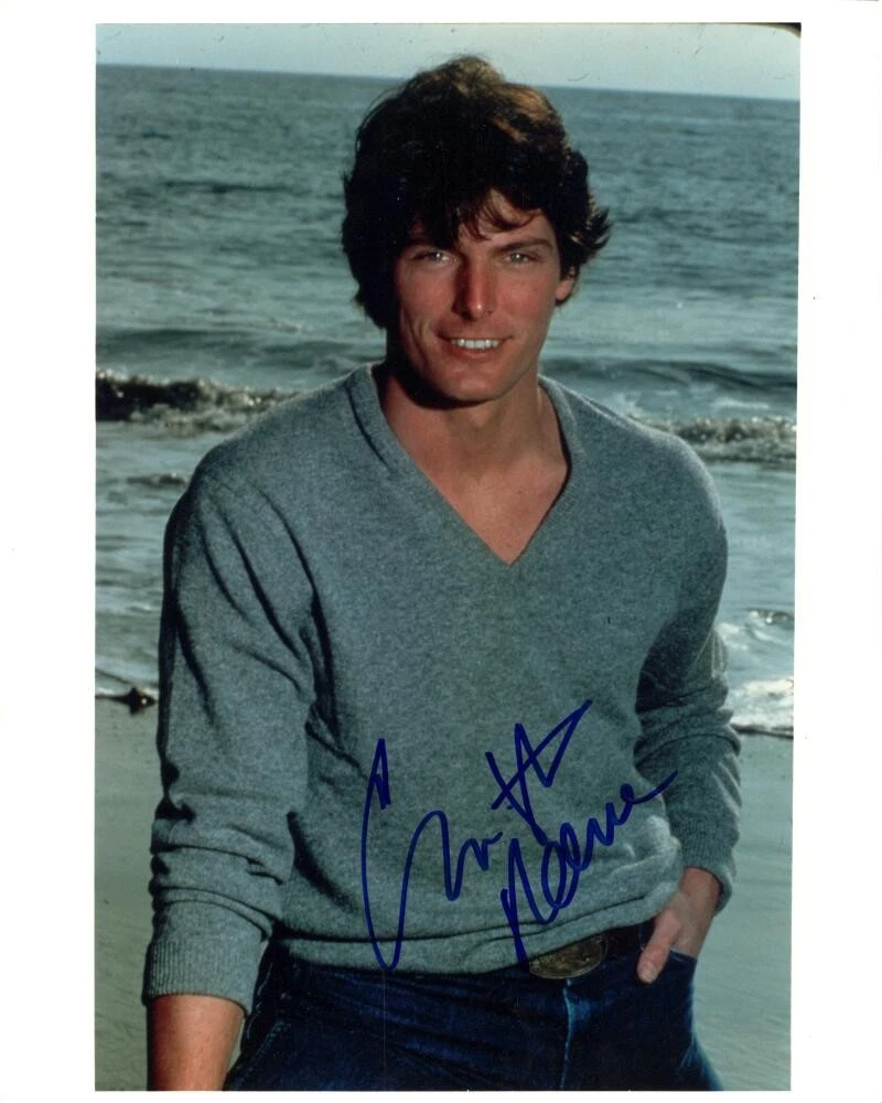 Christopher Reeve Signed Autograph 8x10 Photo - Young Superman Stud w ...