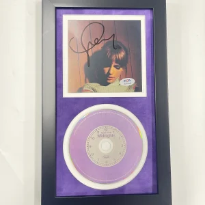 Taylor Swift Signed CD Cover Framed PSA/DNA Lavender Midnights Autographed