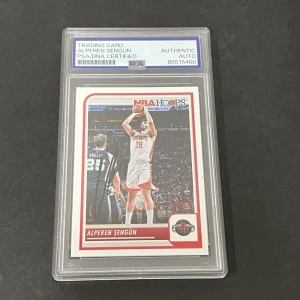2023-24 Panini NBA Hoops #172 Alperen Sengun signed card PSA