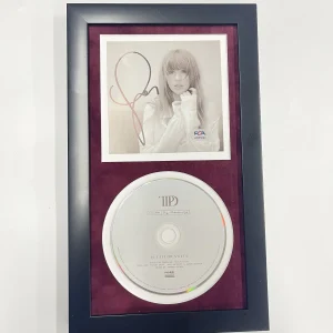 Taylor Swift Signed CD Cover Framed PSA/DNA The Tortured Poets Department TTPD