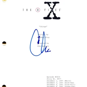 Chris Carter Signed Autograph X-Files Full Episode Screenplay by Stephen King