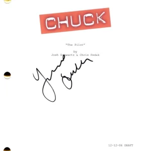 Yvonne Strahovski Signed Autograph Chuck Pilot Script Screenplay - Sarah Walker