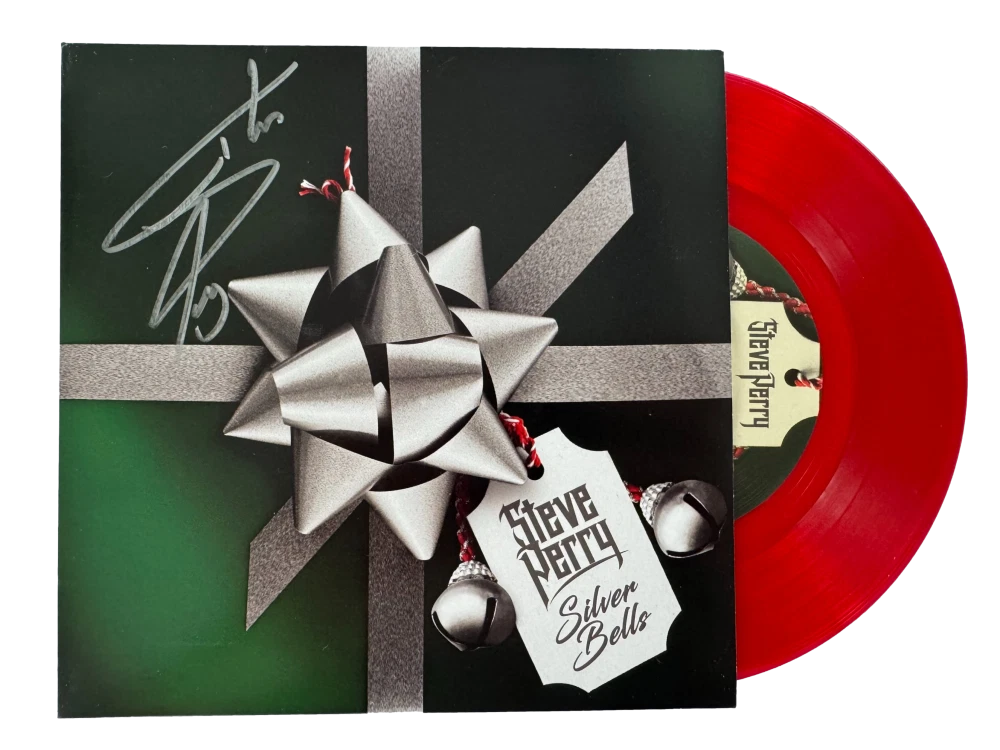 Steve Perry Journey Signed Autograph 45 RPM Record LP - Silver Bells w ...