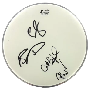 Dave Matthews Band Signed Autograph 10" Drumhead - Dave Stefan Boyd Carter JSA