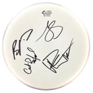Dave Matthews Band x4 Signed Autograph 10" Drumhead Drumskin w/ Beckett COA
