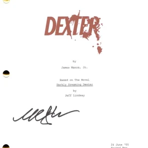Michael C Hall Signed Autograph Dexter Pilot Script Screenplay - Dexter Morgan