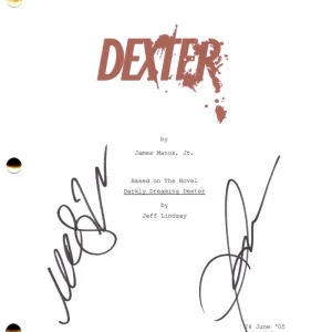 Michael C Hall James Remar Signed Autograph Dexter Full Pilot Script Screenplay