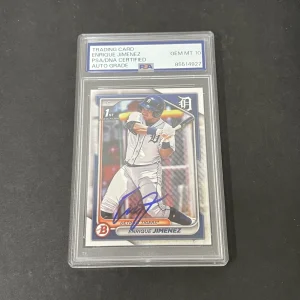 2024 1st Bowman #BP-31 Enrique Jimenez signed card PSA AUTO 10
