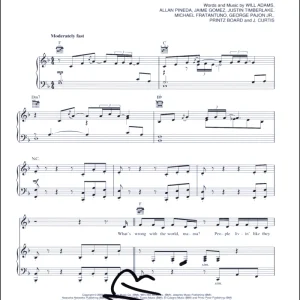 Taboo Black Eyed Peas Signed Autograph Where is the Love Sheet Music - Elephunk