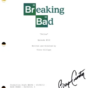 Bryan Cranston Signed Autograph Breaking Bad Full Final Episode Script - JSA COA