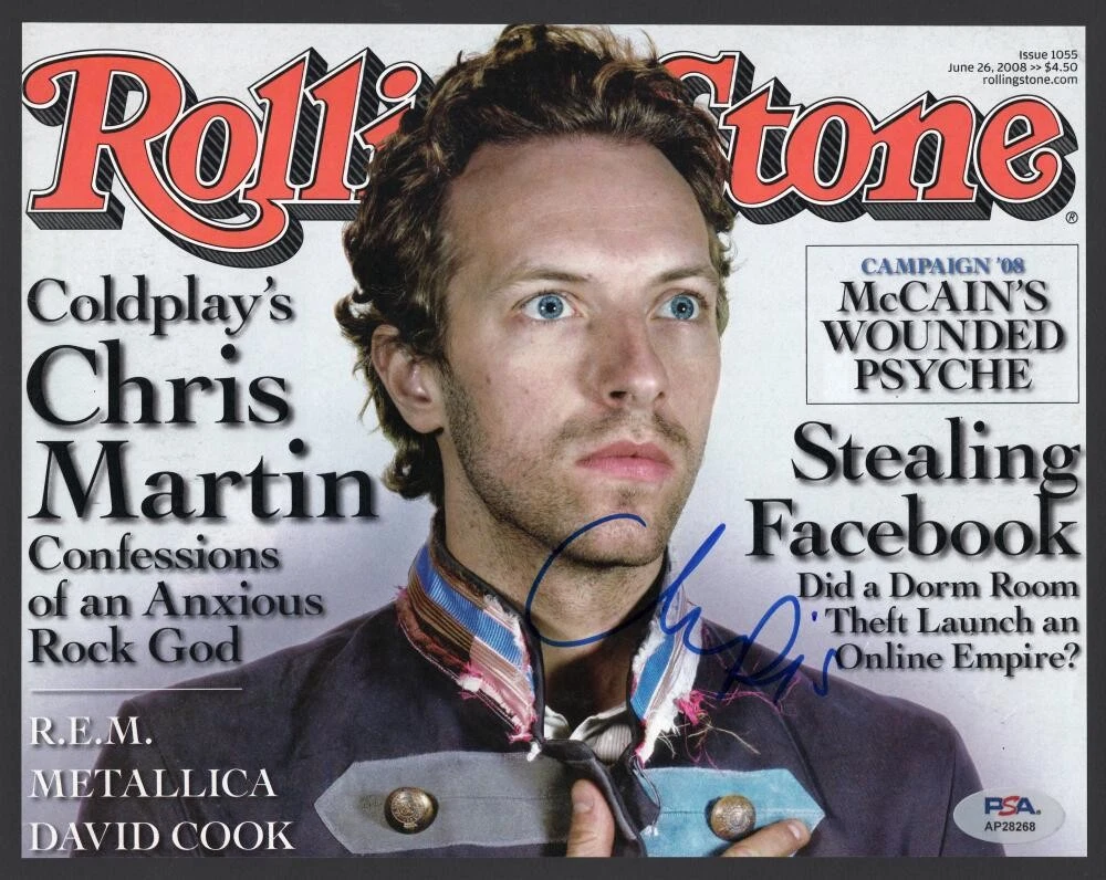 Chris Martin Coldplay Signed Autograph 8x10 Photo - A Rush of Blood to ...