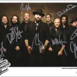 Zac Brown Band Complete x8 Signed Autograph 8x10 Photo - The Foundation JSA COA