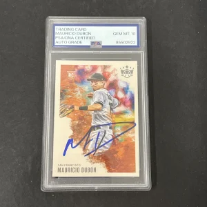 2020 Panini Diamond Kings #145 Mauricio Dubón Rookie signed card PSA Auto 10