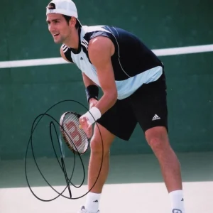 Novak Djokovic Signed Autograph 8x10 Photo - Young Tennis GOAT w/ JSA COA