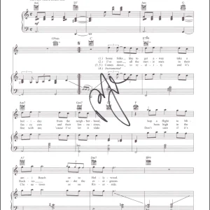 Billy Joel Signed Autograph New York State of Mind Sheet Music - Turnstiles COA