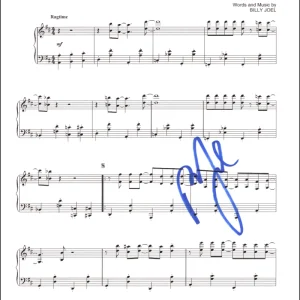Billy Joel Signed Autograph My Life Sheet Music Page - 52nd Street w/ JSA COA