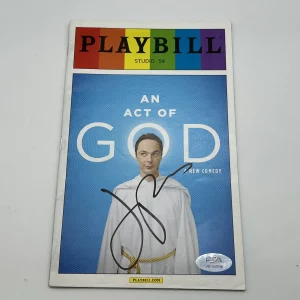 Jim Parsons Signed PLAYBILL "An Act Of God" PSA Actor Autographed