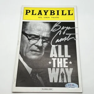 Bryan Cranston Signed PLAYBILL "All The Way" autographed Actor