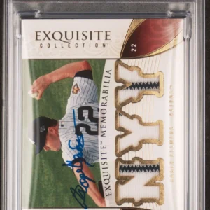 2006 UD Exquisite Col Mem #EM-RC Roger Clemens Gold 12/25 signed PSA A Auto 10