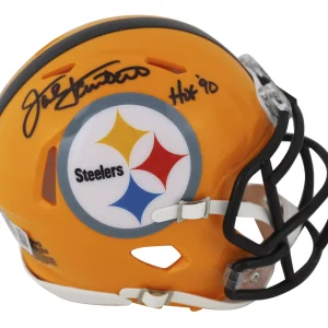 Steelers Jack Lambert "HOF 90" Signed 1962 TB Speed Mini Helmet BAS Witnessed