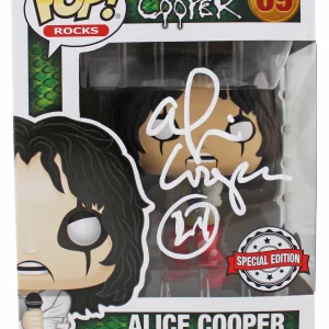 Alice Cooper Authentic Signed #69 Funko Pop Vinyl Figure BAS Witnessed #1W793338
