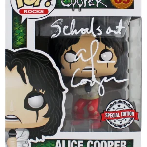 Alice Cooper "Schools Out!" Signed #69 Funko Pop Vinyl Figure BAS Wit #1W793301