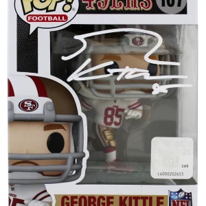 49ers George Kittle Authentic Signed #167 Funko Pop Vinyl Figure BAS Witnessed